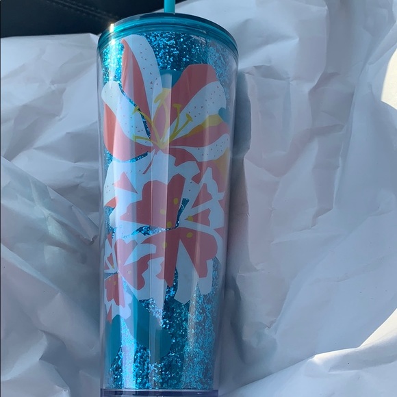⭐️SALE 🤩NEW STARBUCKS TUMBLER BLUE SPARKLE - Picture 5 of 13